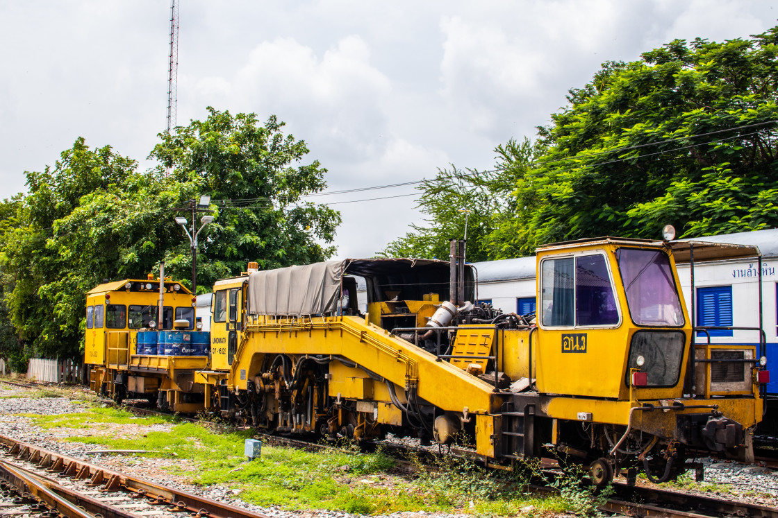 "Ayutthaya Train Station Thailand Asia" stock image