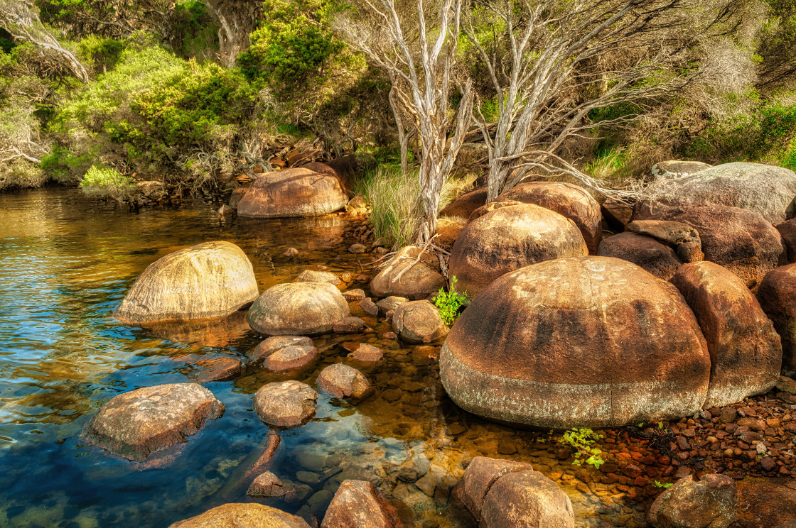 "Inlet Rocks" stock image