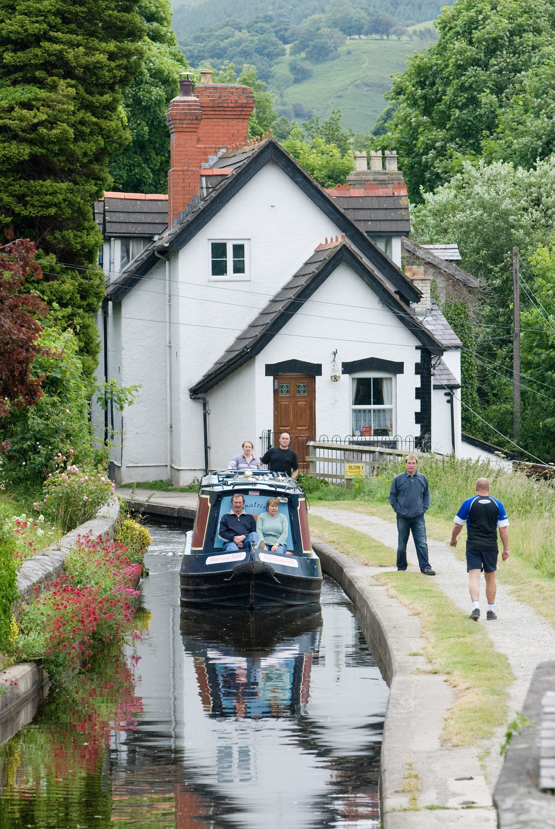 "Llangollen Canal 9" stock image