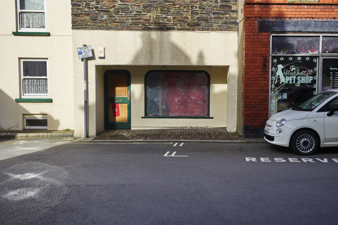 "An empty shop in Peel" stock image