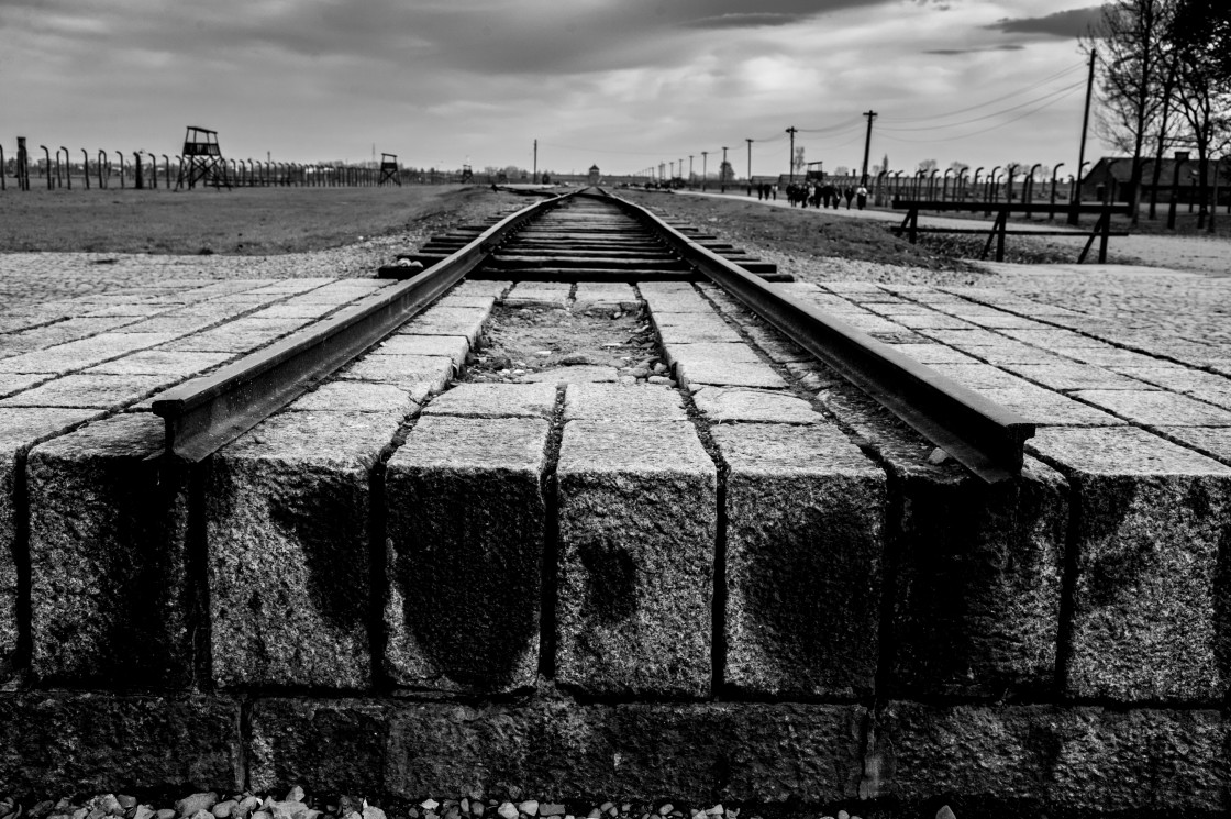 "Auschwitz - Birkenau (Auschwitz 2) Death Camp End of the Line" stock image