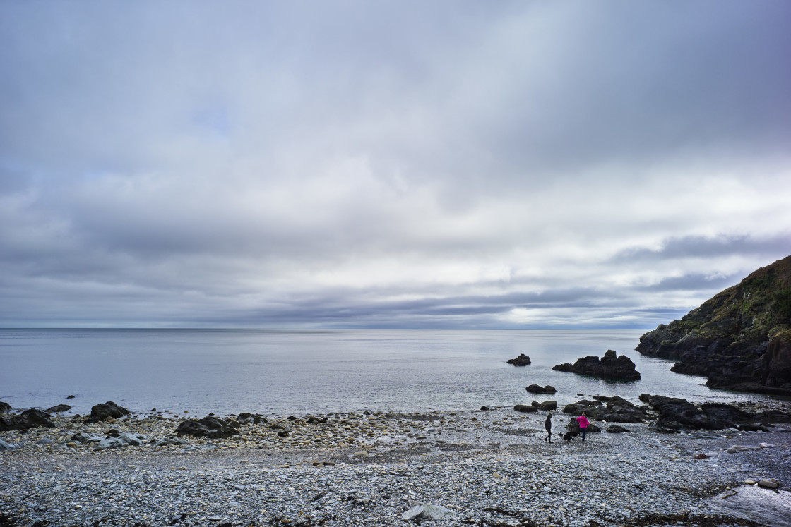 "Dhoon Glen beach on the east coast" stock image