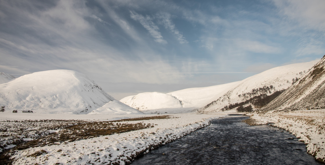 "Findhorn Valley, Highland" stock image