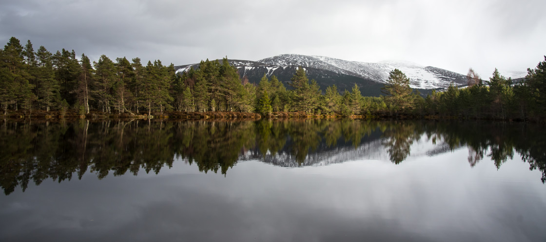 "Reflections in Uath Lochans" stock image