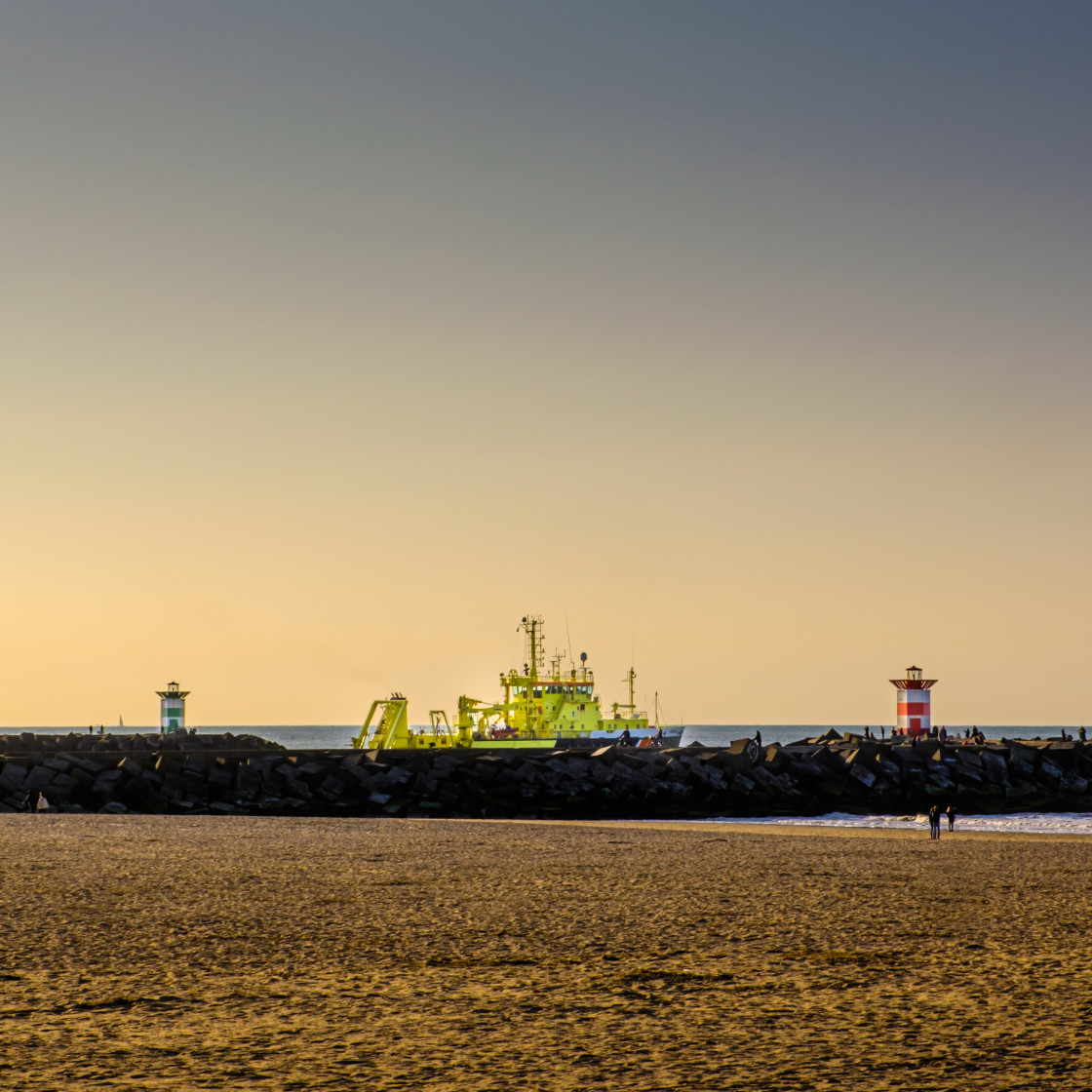 "Scheveingen Havenhoofd" stock image