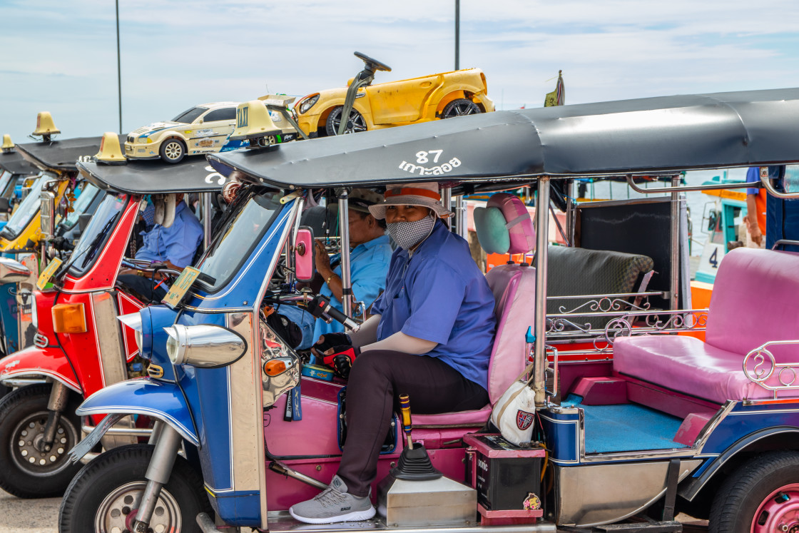 "Tuk Tuk Taxi in Thailand Asia" stock image