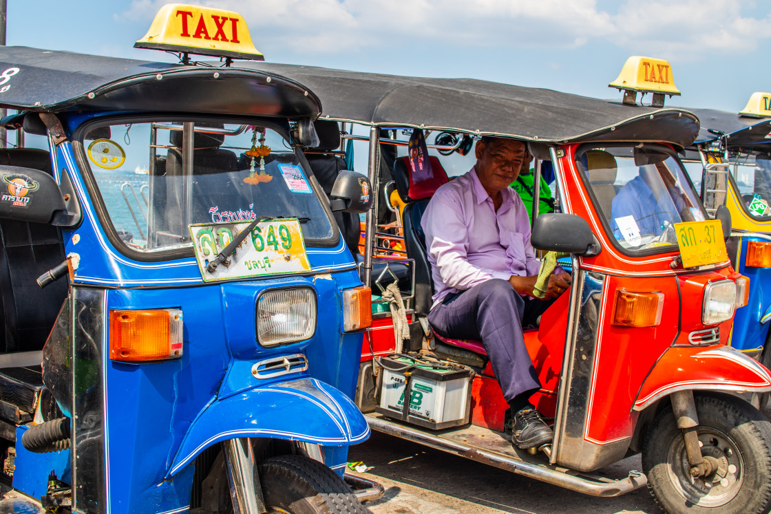 "Tuk Tuk Taxi in Thailand Asia" stock image