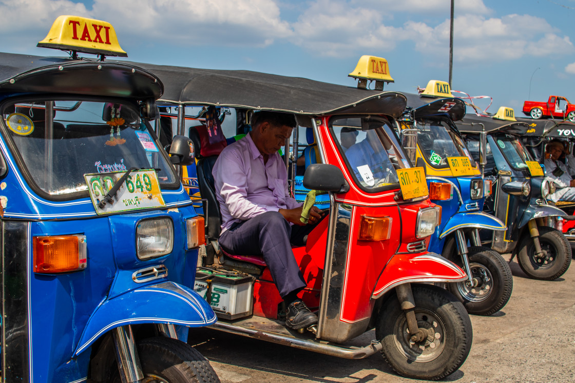 "Tuk Tuk Taxi in Thailand Asia" stock image