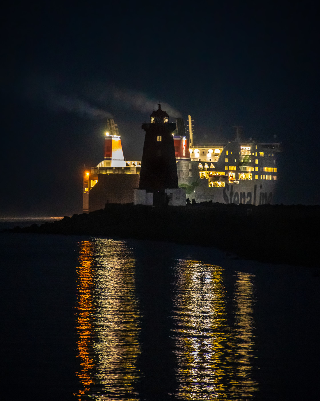 "Poolbeg Lighthouse" stock image