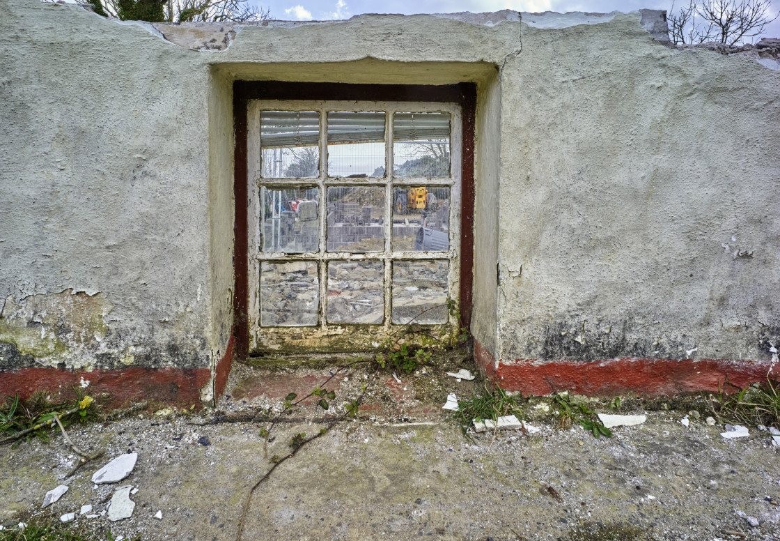 "Window to nowhere" stock image