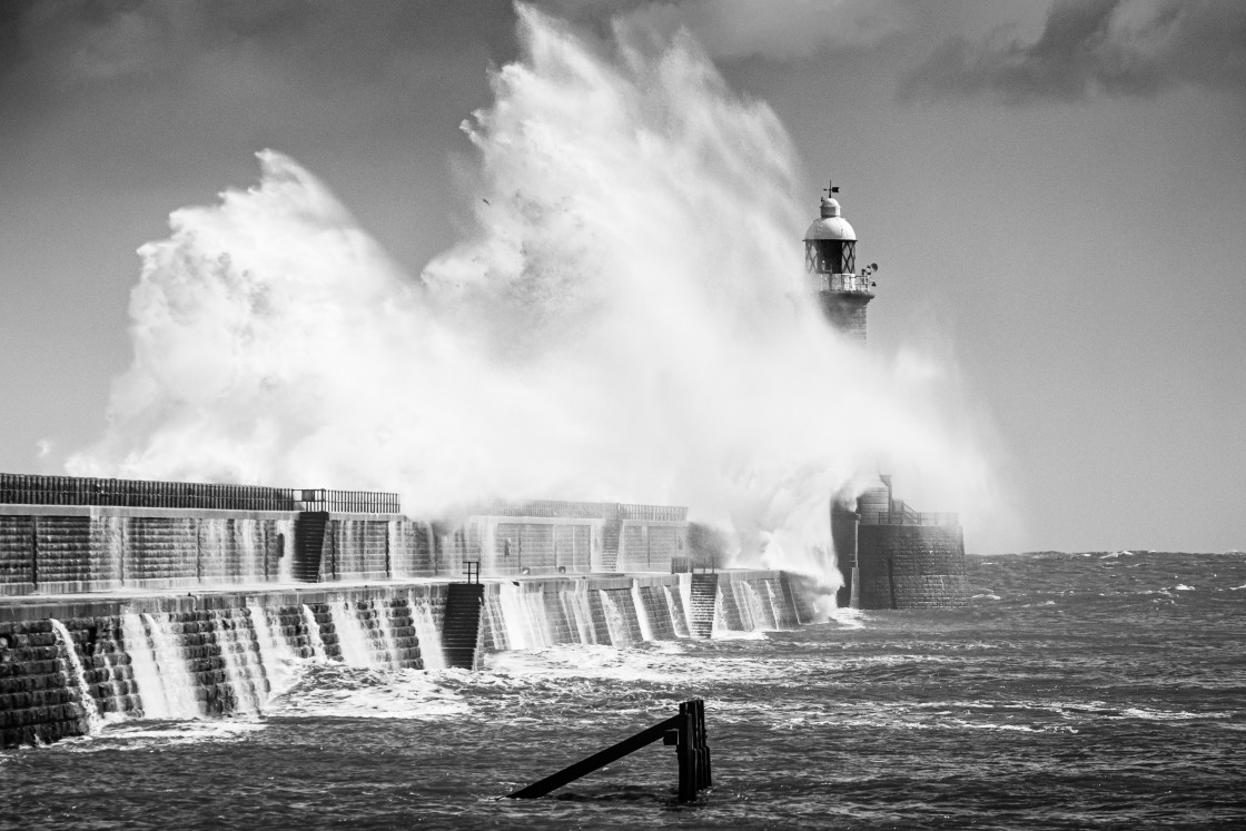 "Tynemouth Pier" stock image