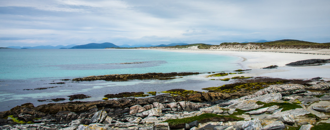 "West Beach, Berneray, the Outer Hebrides" stock image