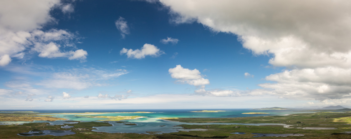 "North Uist, northern Panorama" stock image