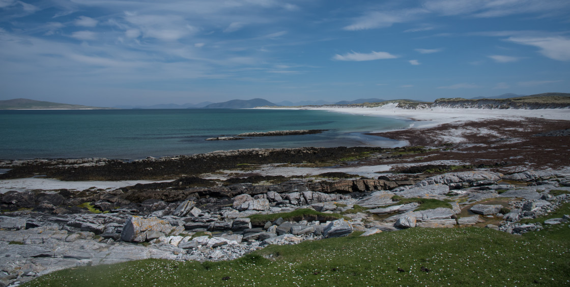 "West Beach, Berneray, the Outer Hebrides" stock image