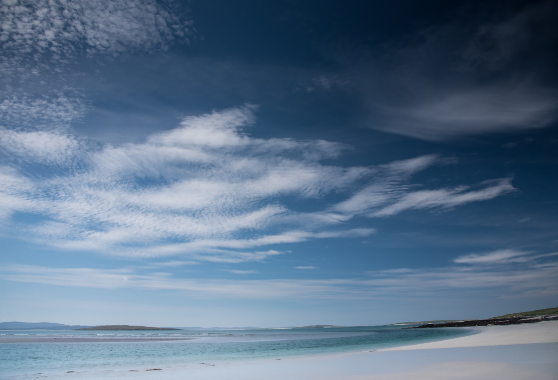 "Tropical Beach, Berneray" stock image