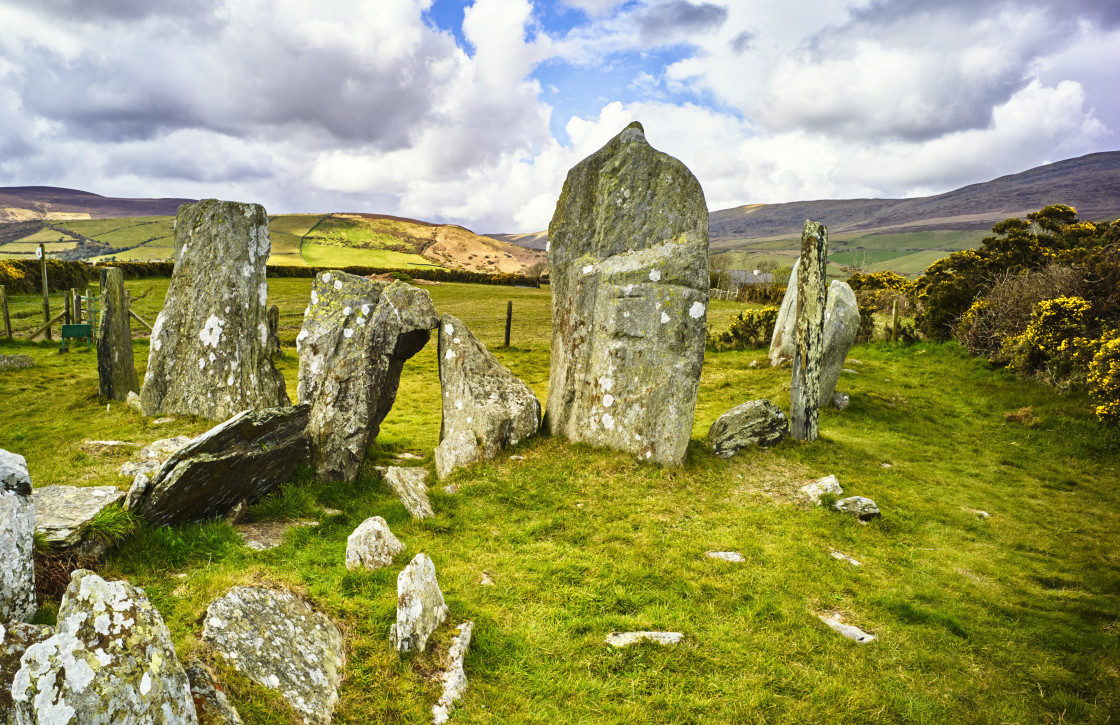 "Cashtal yn Ard in Maughold" stock image