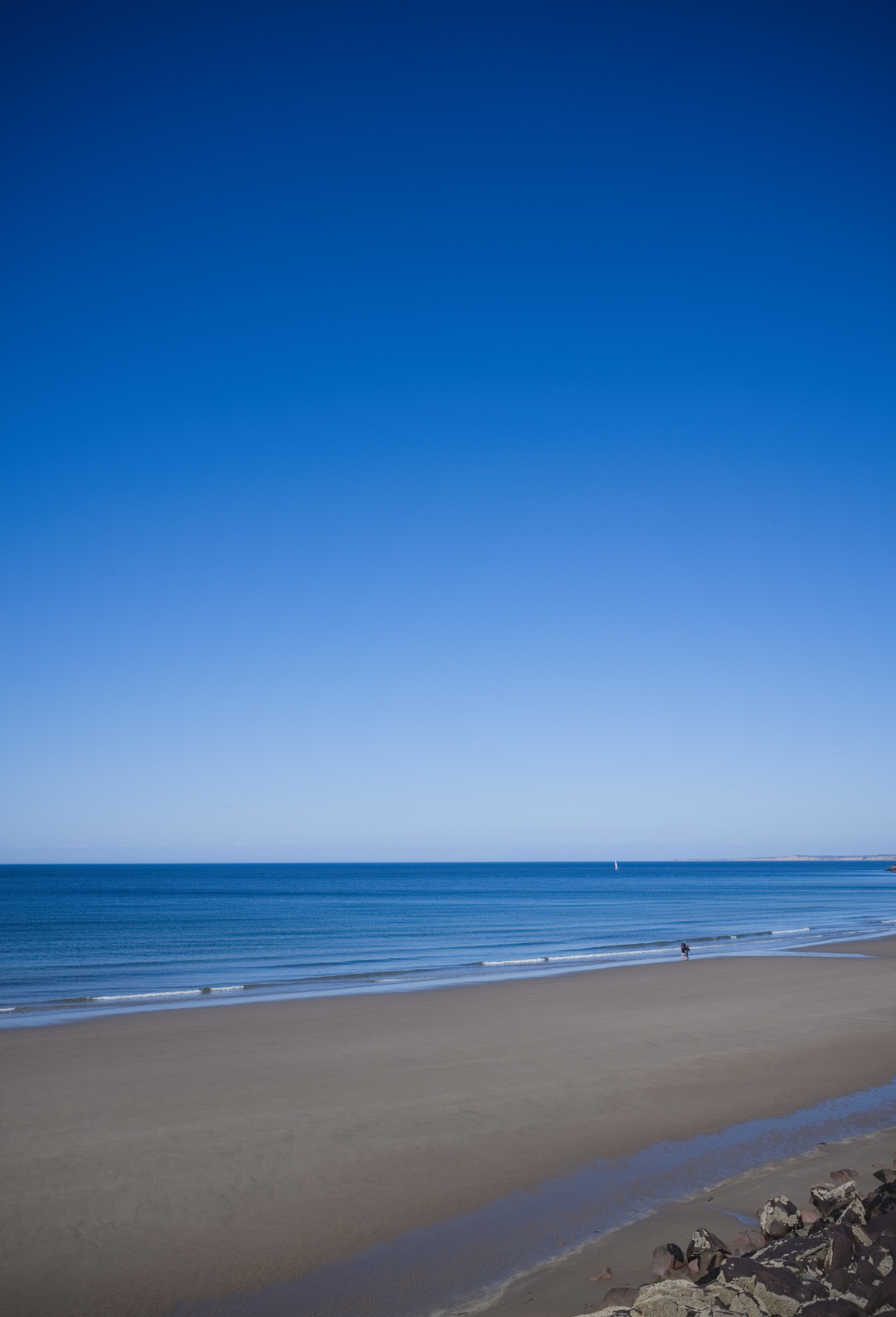 "The perfect beach shot" stock image