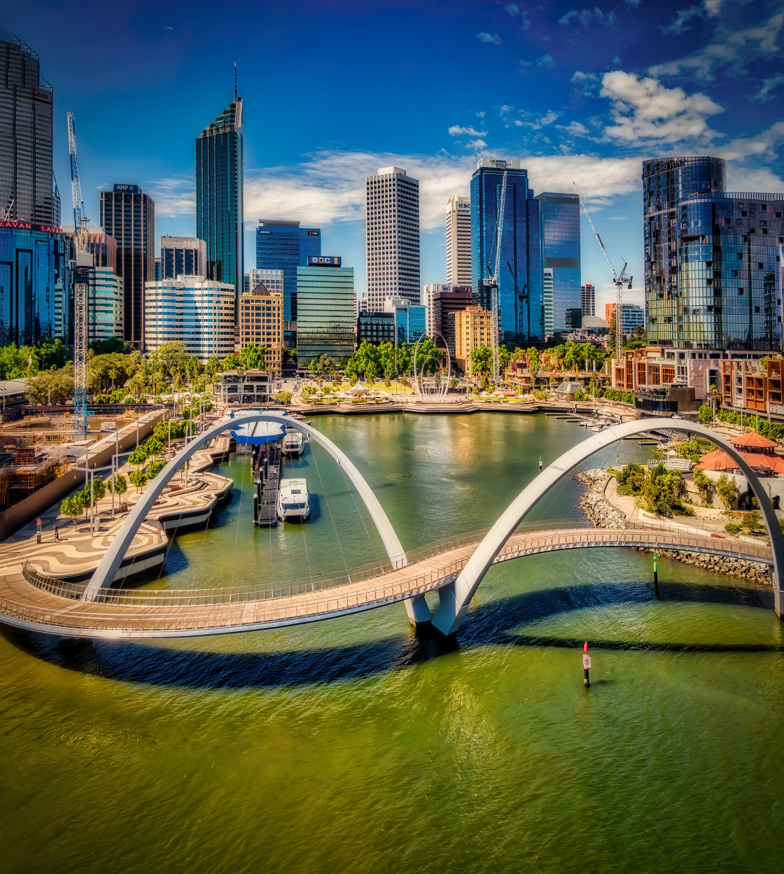 "Elizabeth Quay Aerial" stock image