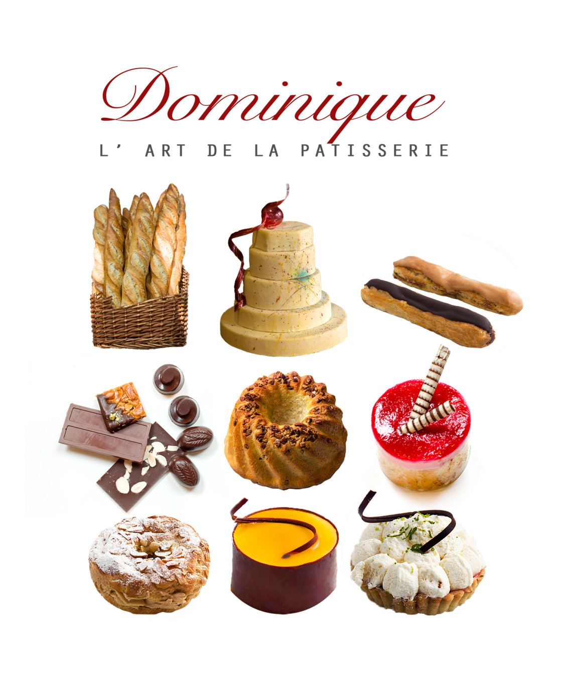 "Patisserie Dominique pastry Catalog" stock image