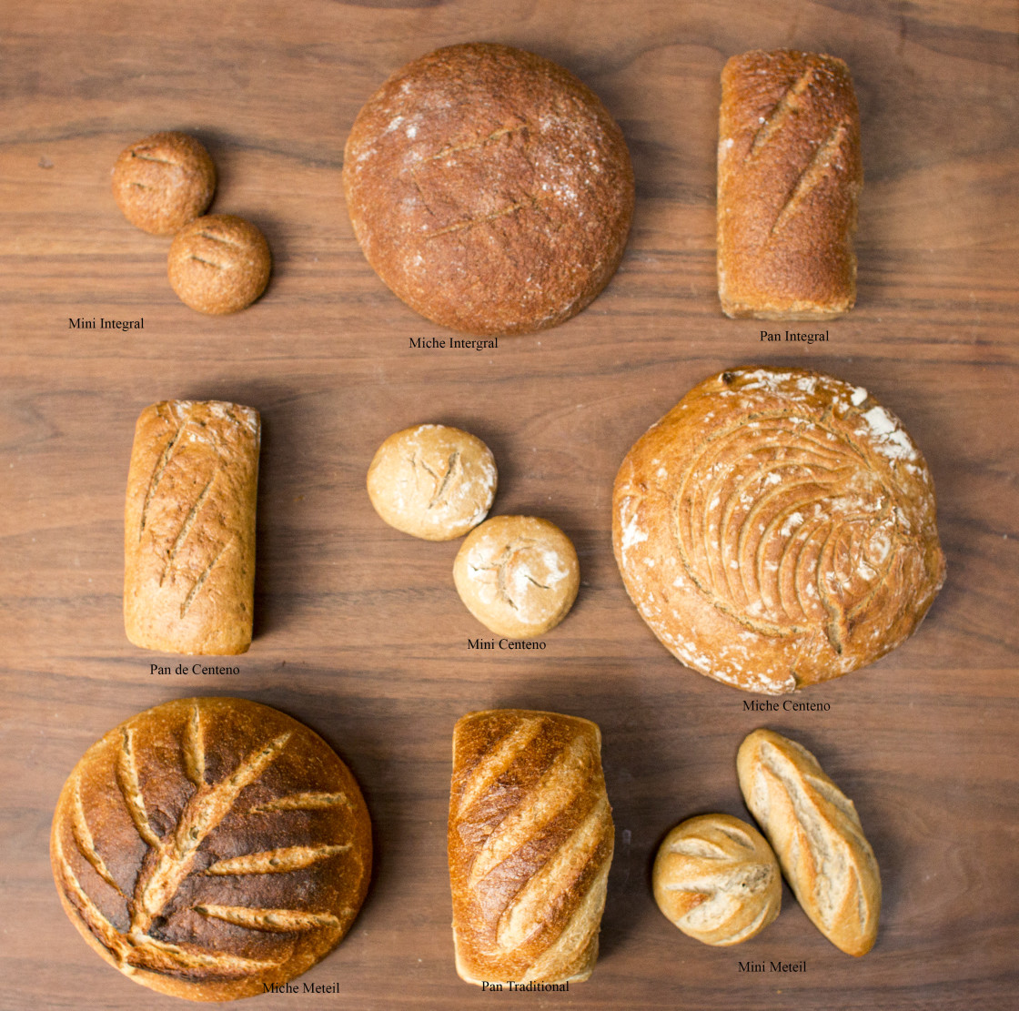 "Various french breads" stock image