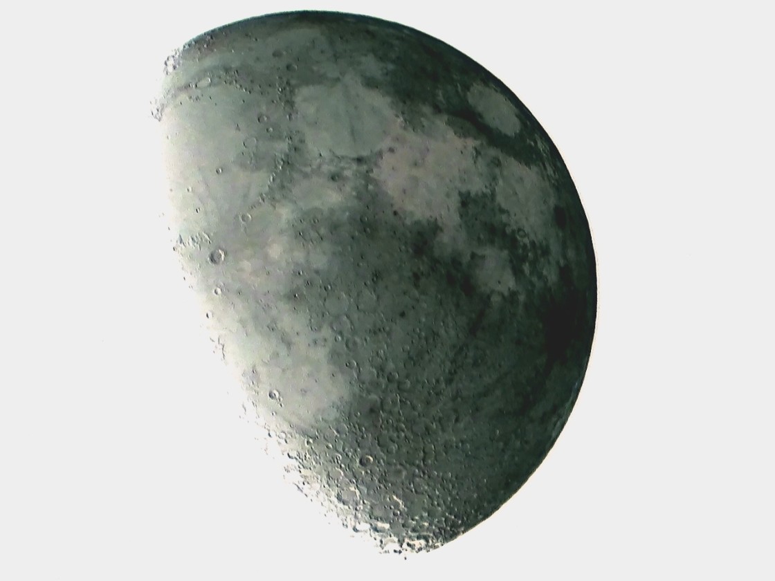 "Moon in negative" stock image