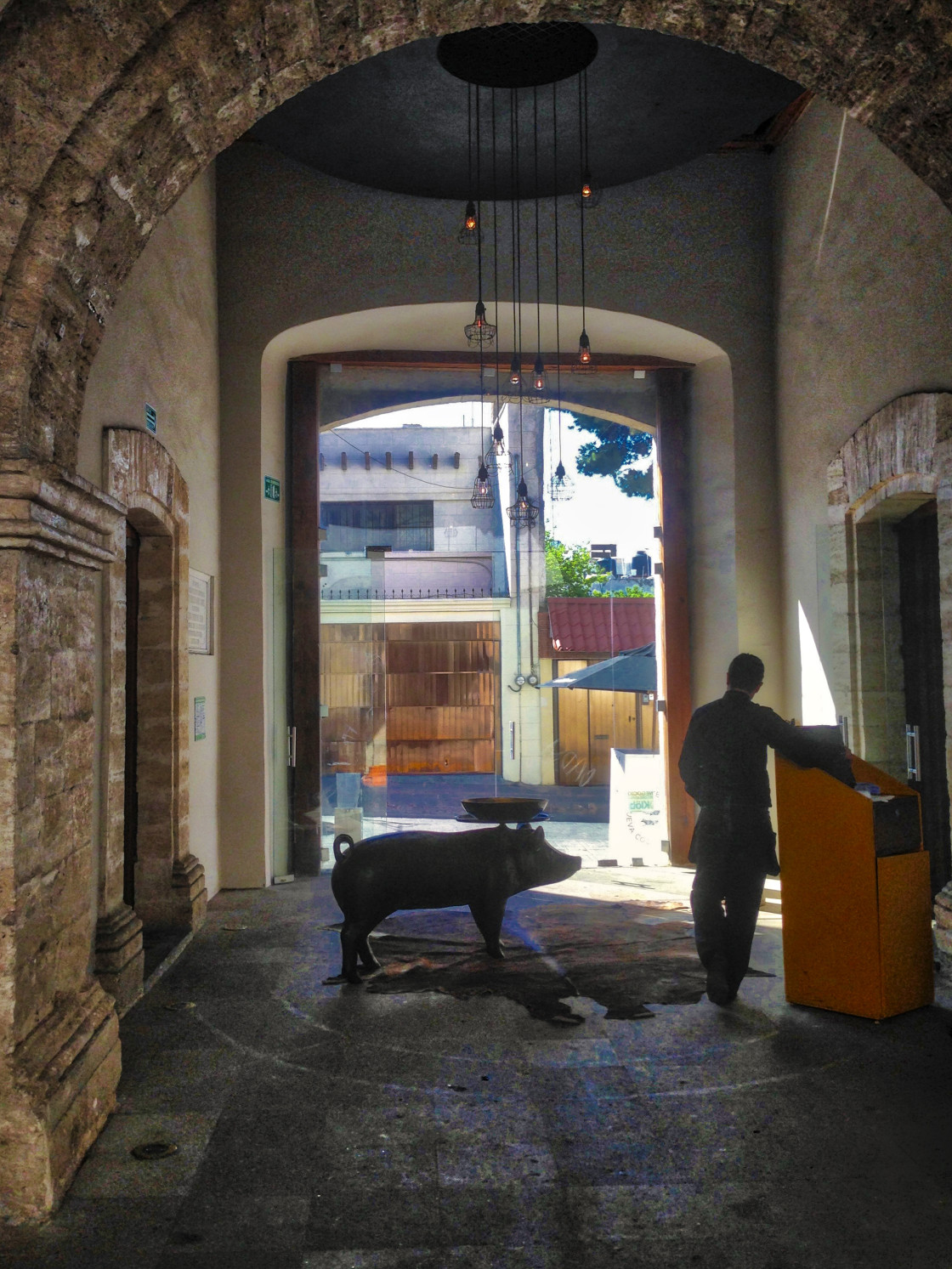 "Restaurant, Oaxaca, Mexico" stock image