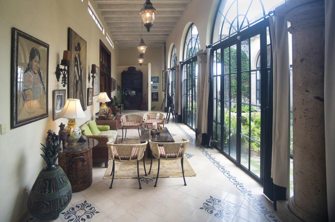 "Sun room, Southerby House, SMA." stock image