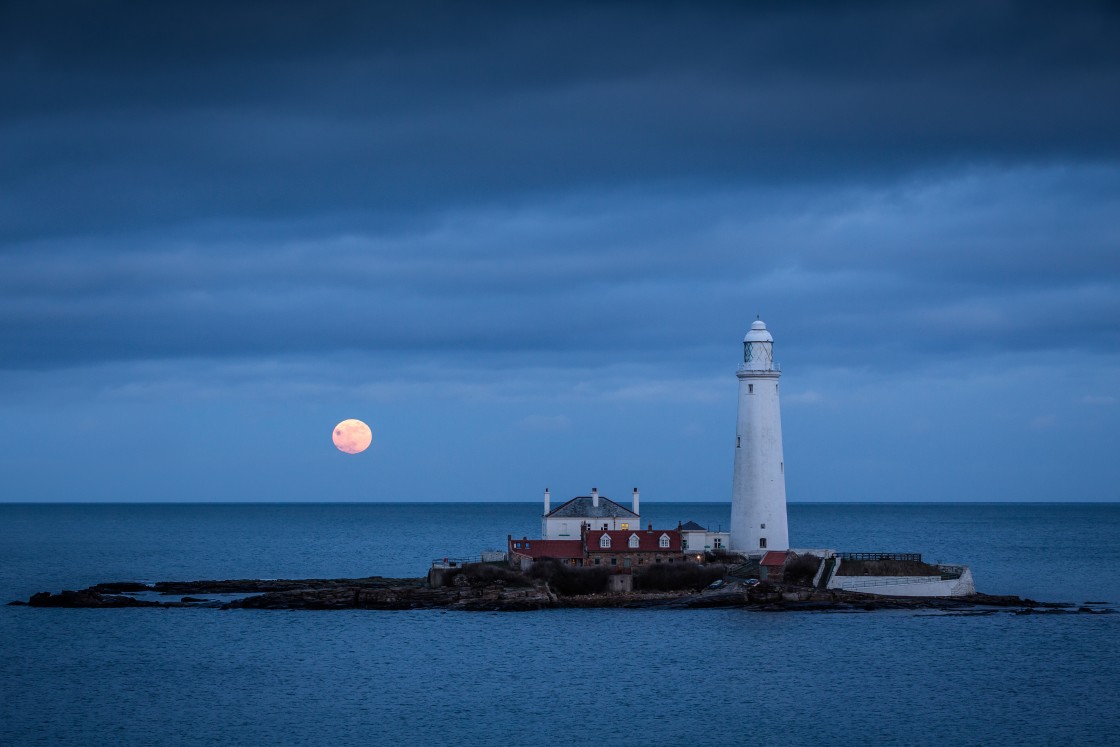 "Super Blue Moon" stock image