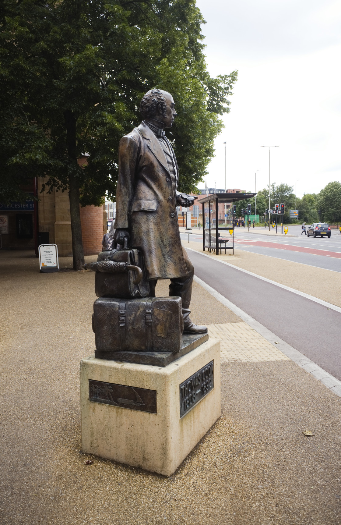 "Statue of Thomas Cook" stock image