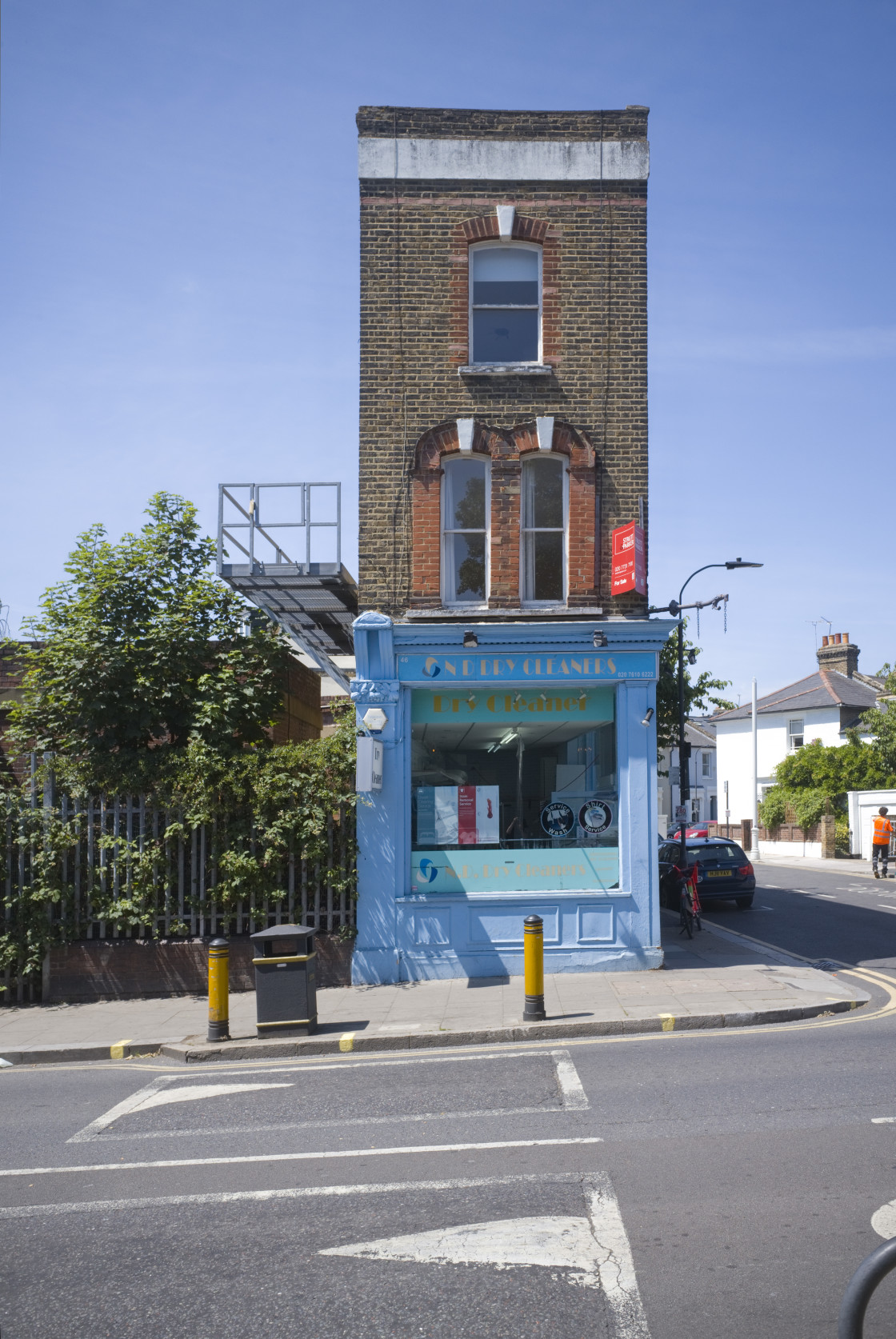 "The thin launderette" stock image