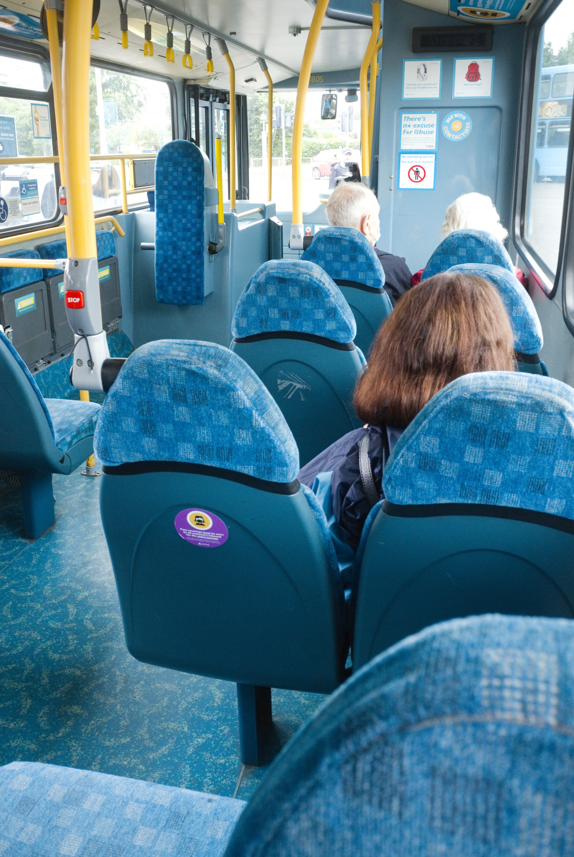 "On an Arriva bus" stock image