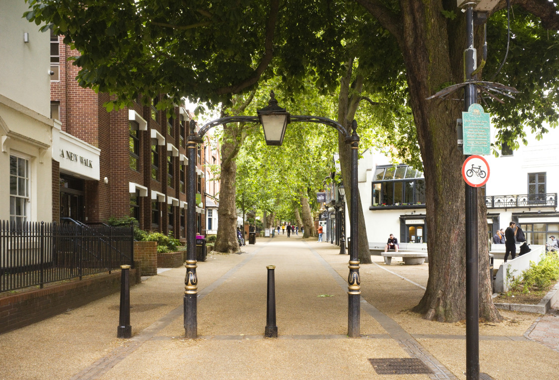 "New Walk, Leicester" stock image