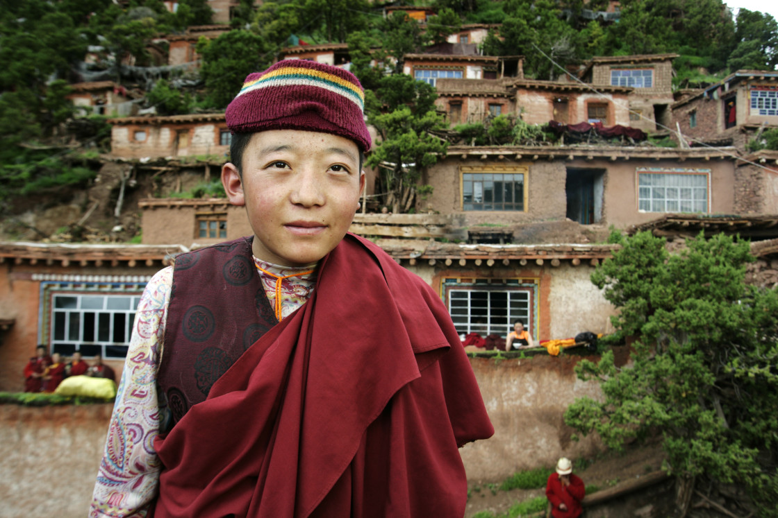 "Young Dechenling Nun" stock image