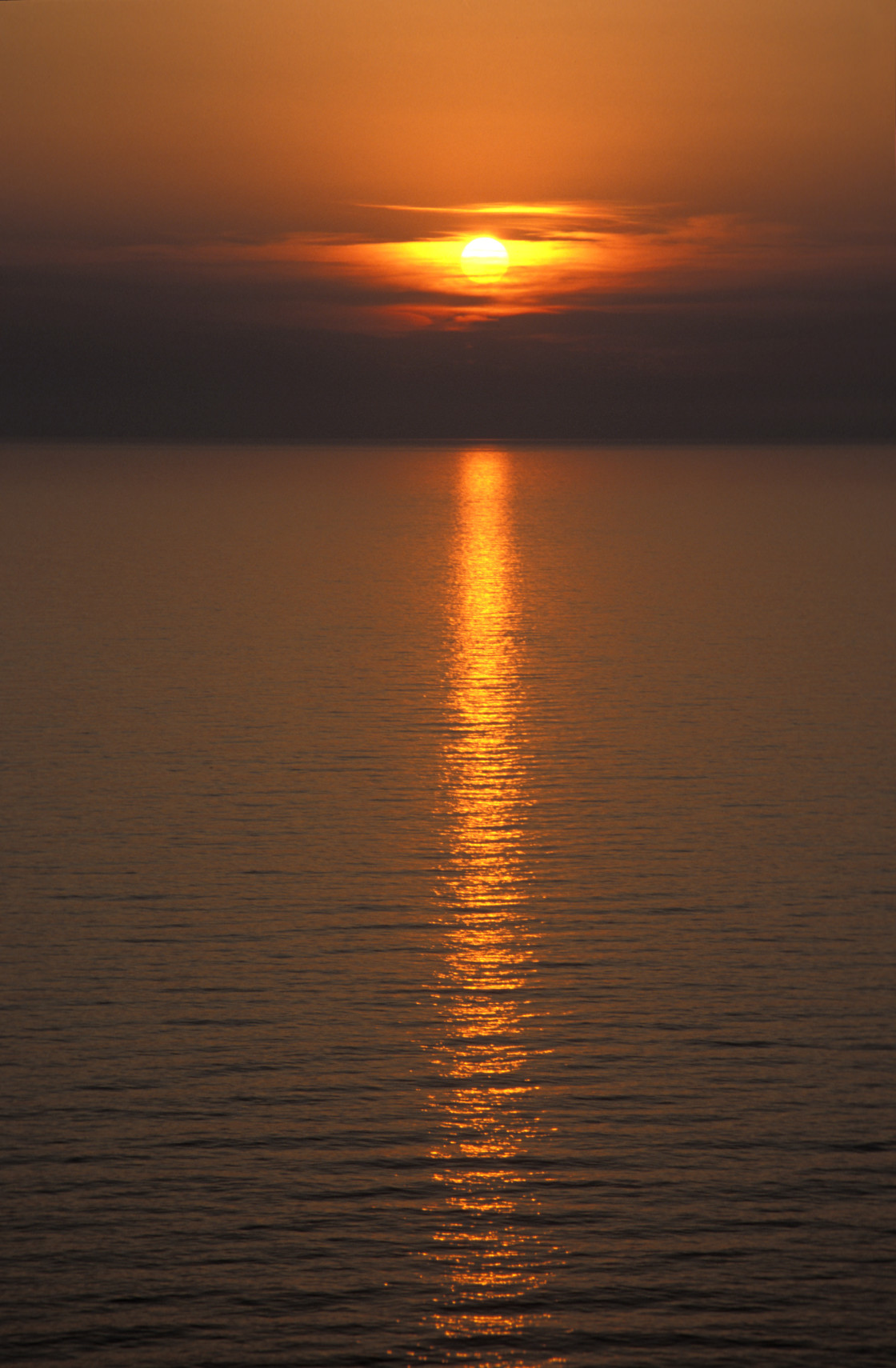 "Sunset on pacific ocean" stock image