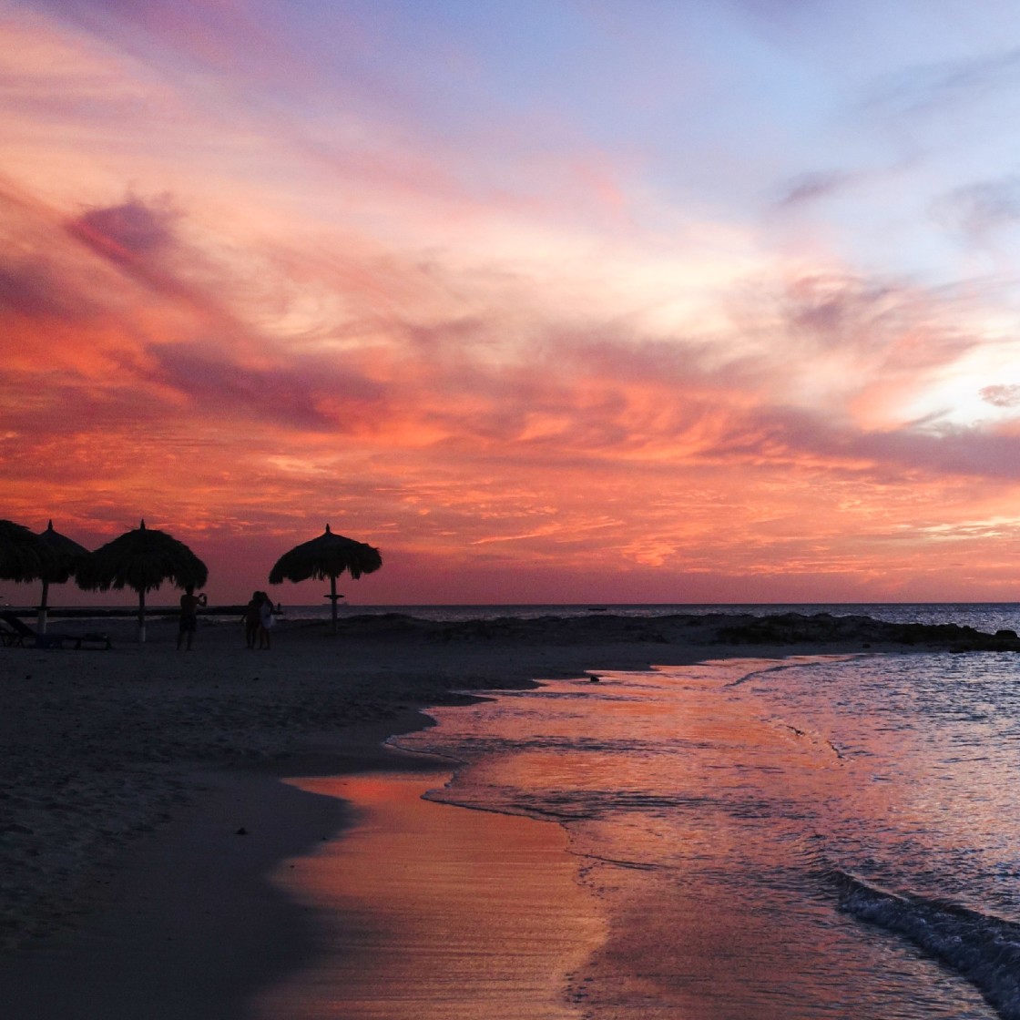 "Aruba Velvet Sky" stock image