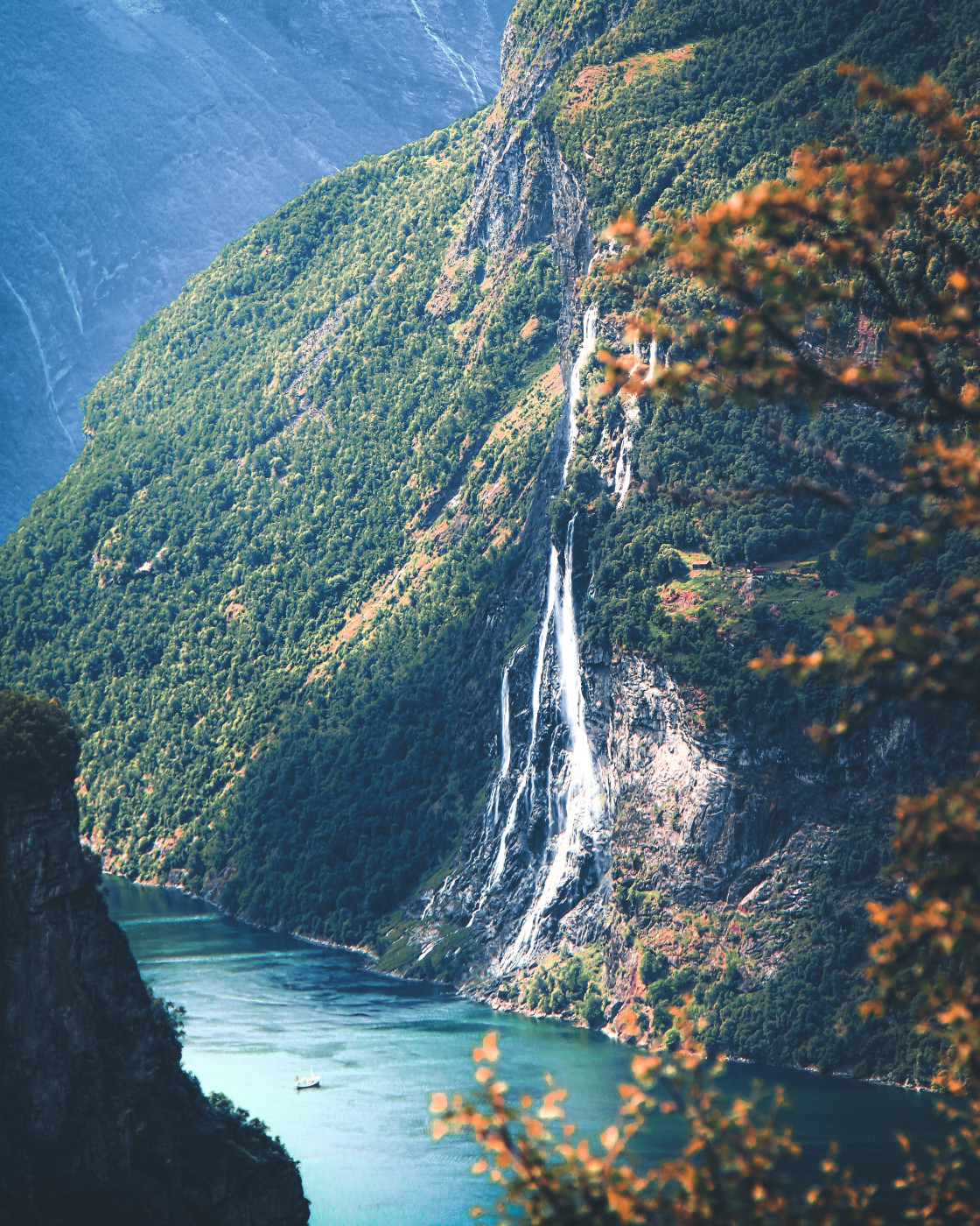 "Geiranger Fjord, Norway. Photo by Thomas Waerness" stock image