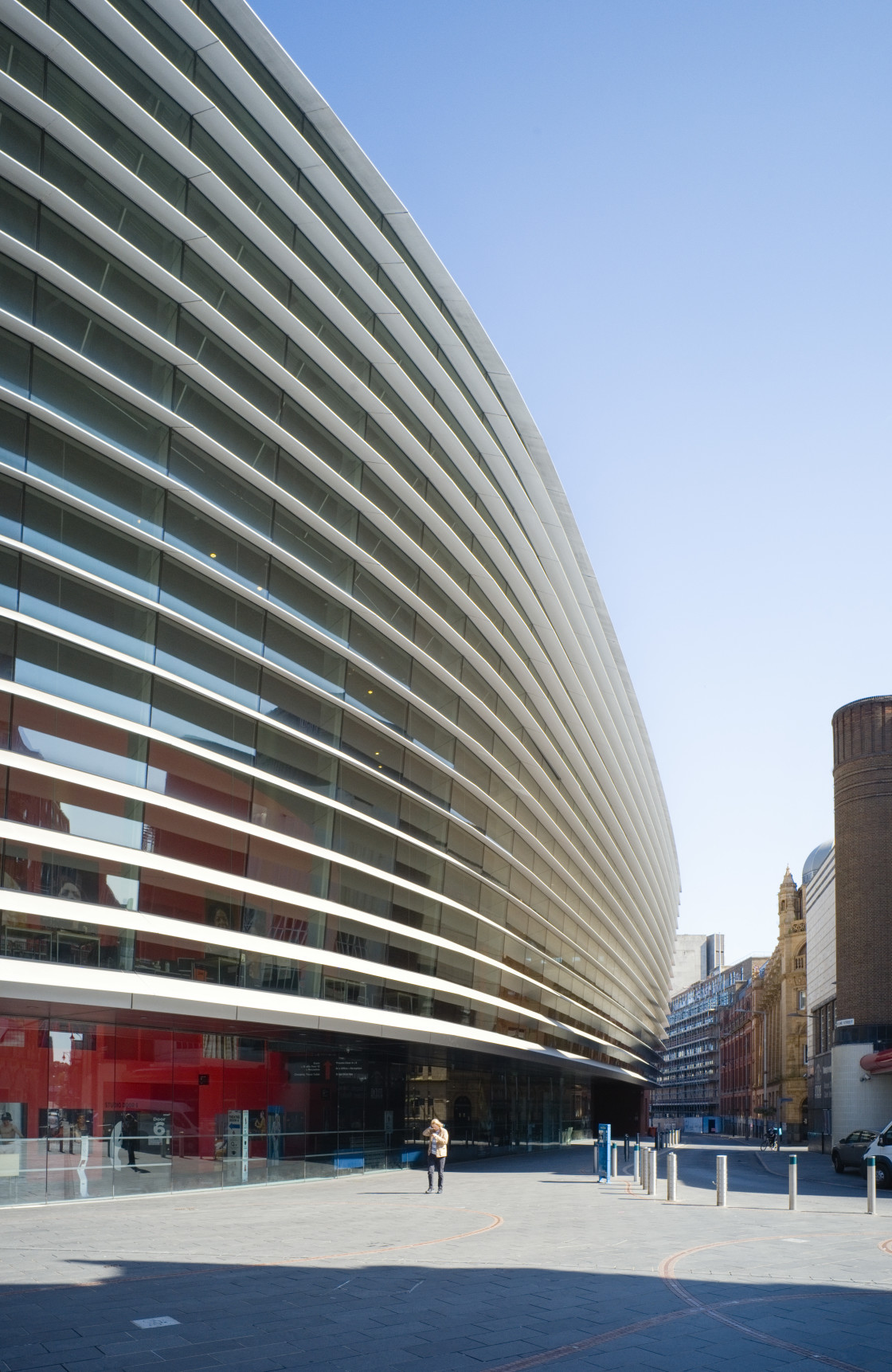 "The Curve Theatre in the Cultural Quarter" stock image