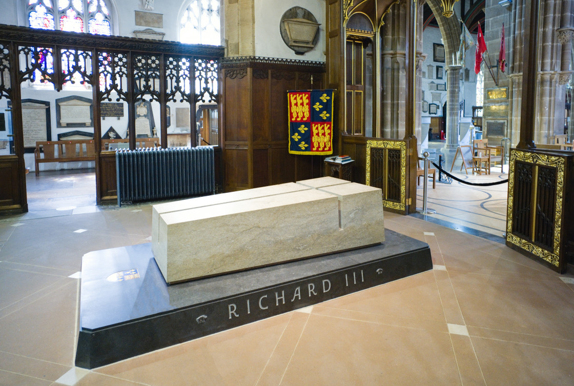 "The new tomb of King Richard III" stock image