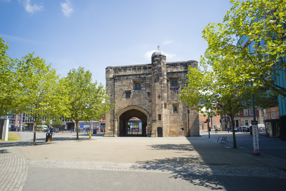 "The Magazine building in Leicester" stock image