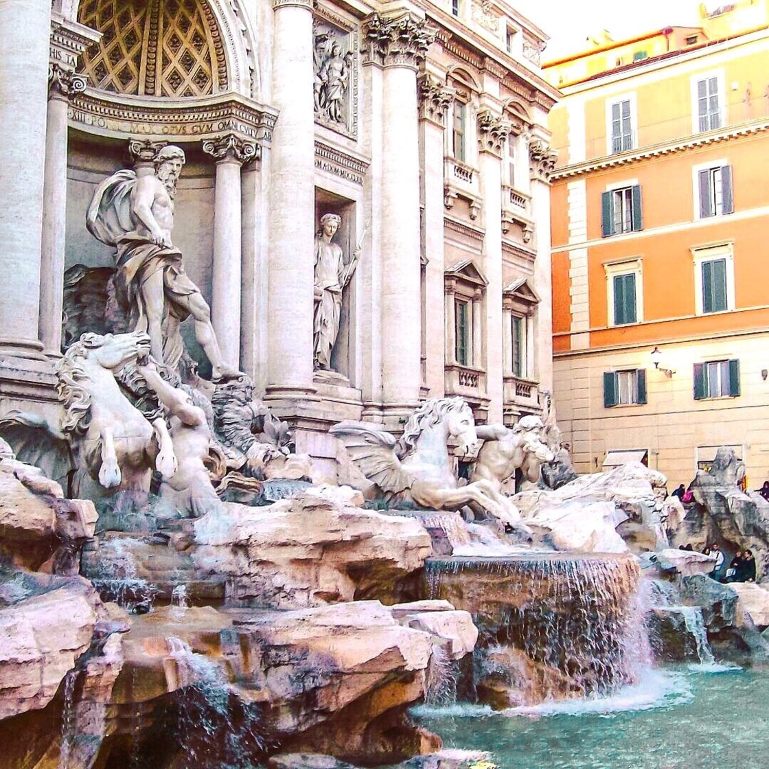 "The Fountain of Trevi" stock image