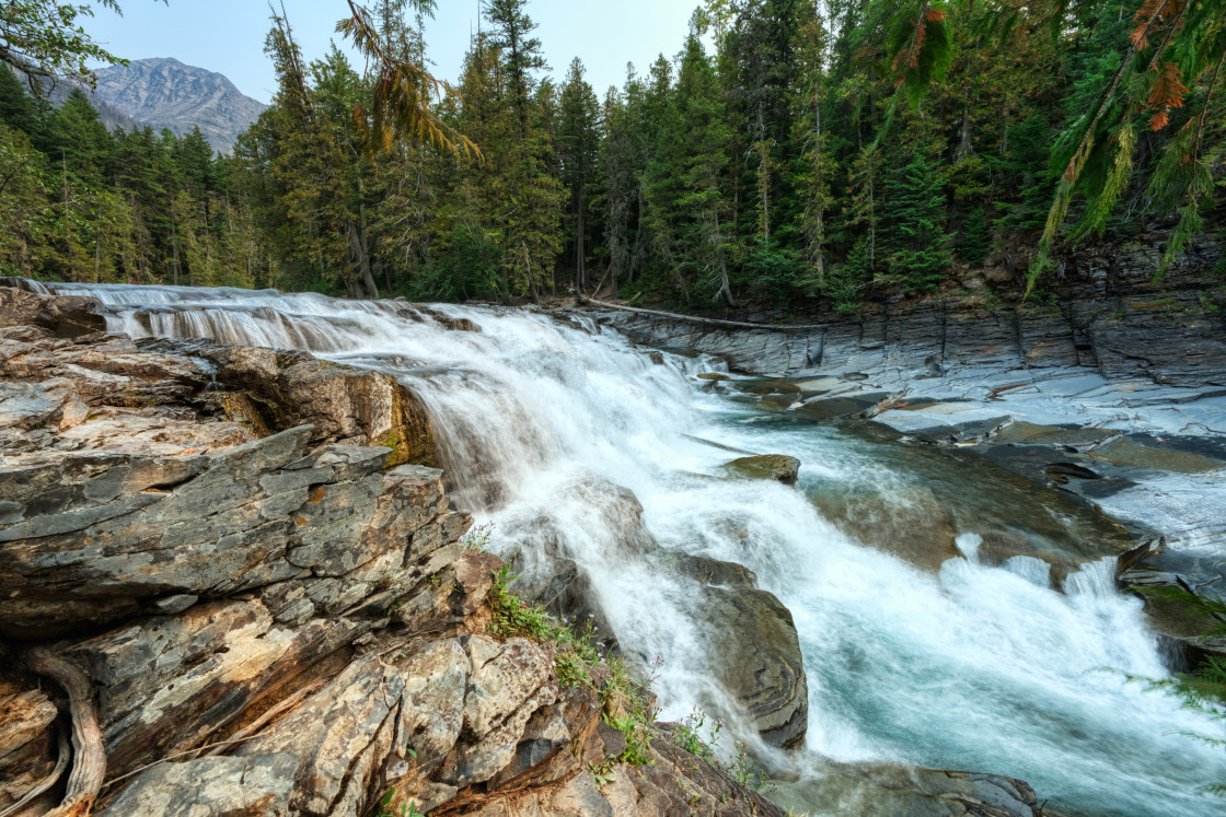 "McDonald Falls" by Spencer Ray Photos - $16.55 "McDonald Falls" stock image