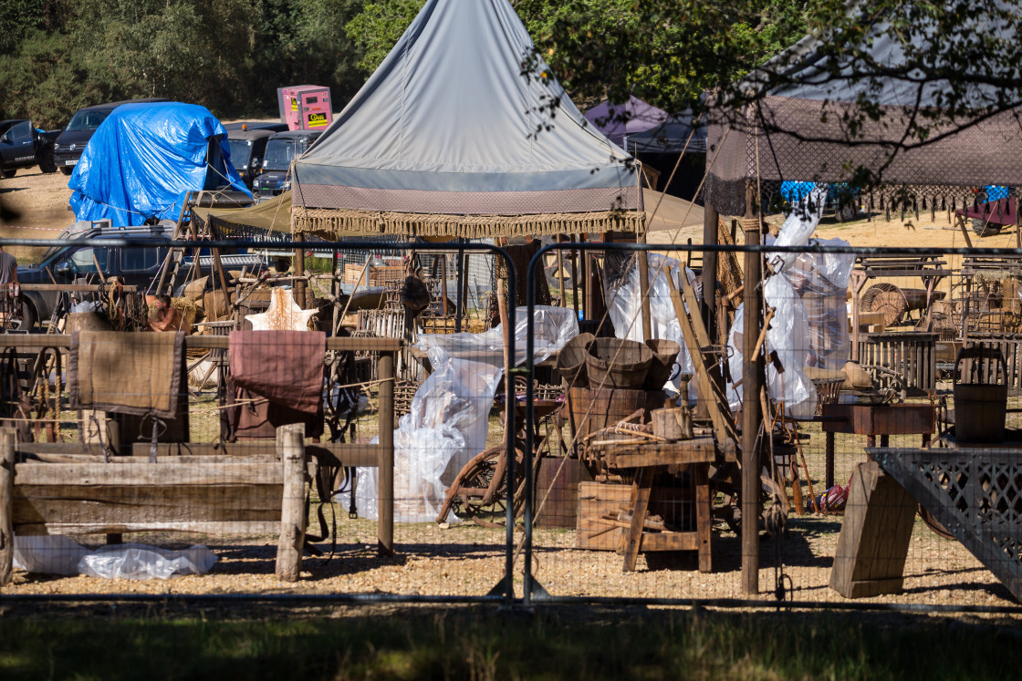 "Medieval Film Set" stock image