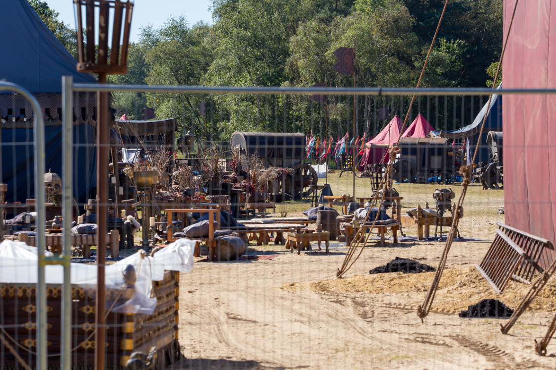 "Medieval Film Set" stock image