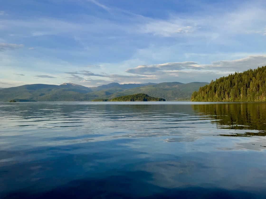 "Pristine Priest Lake" stock image