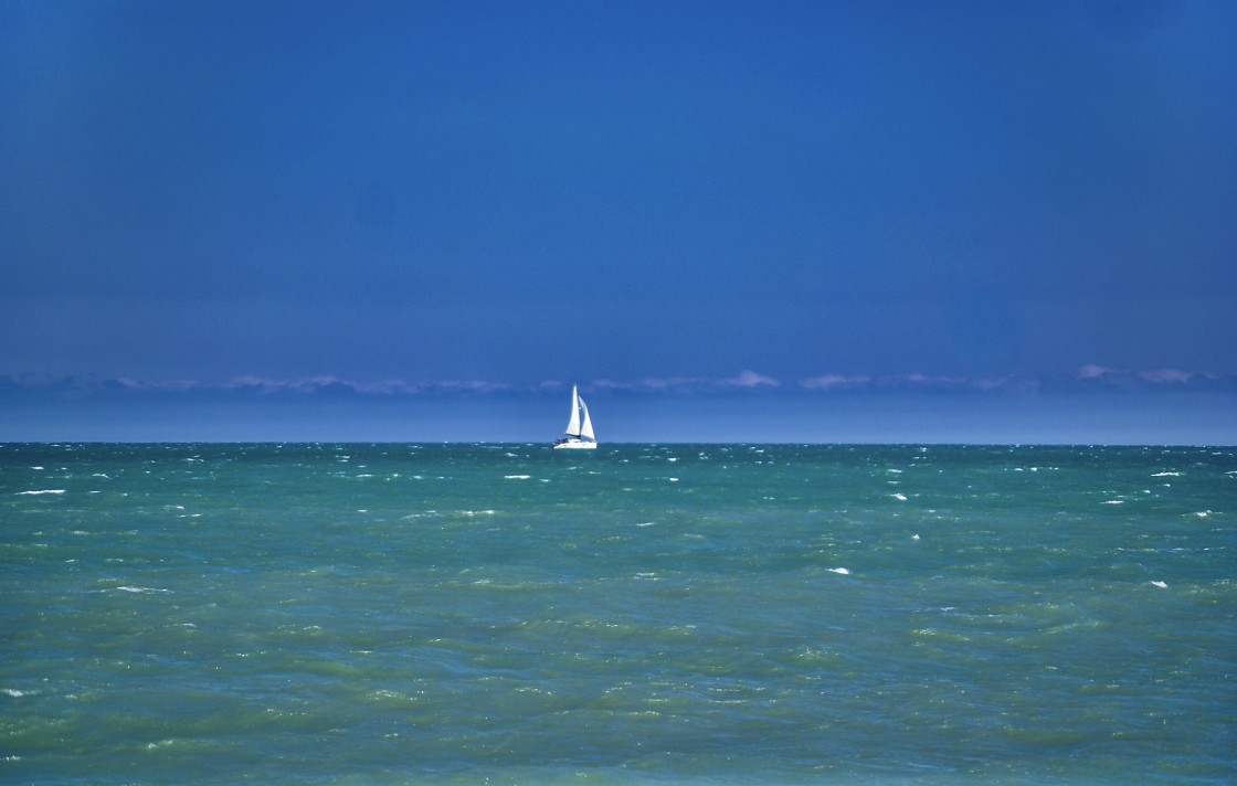 "Lonely Sailor" stock image