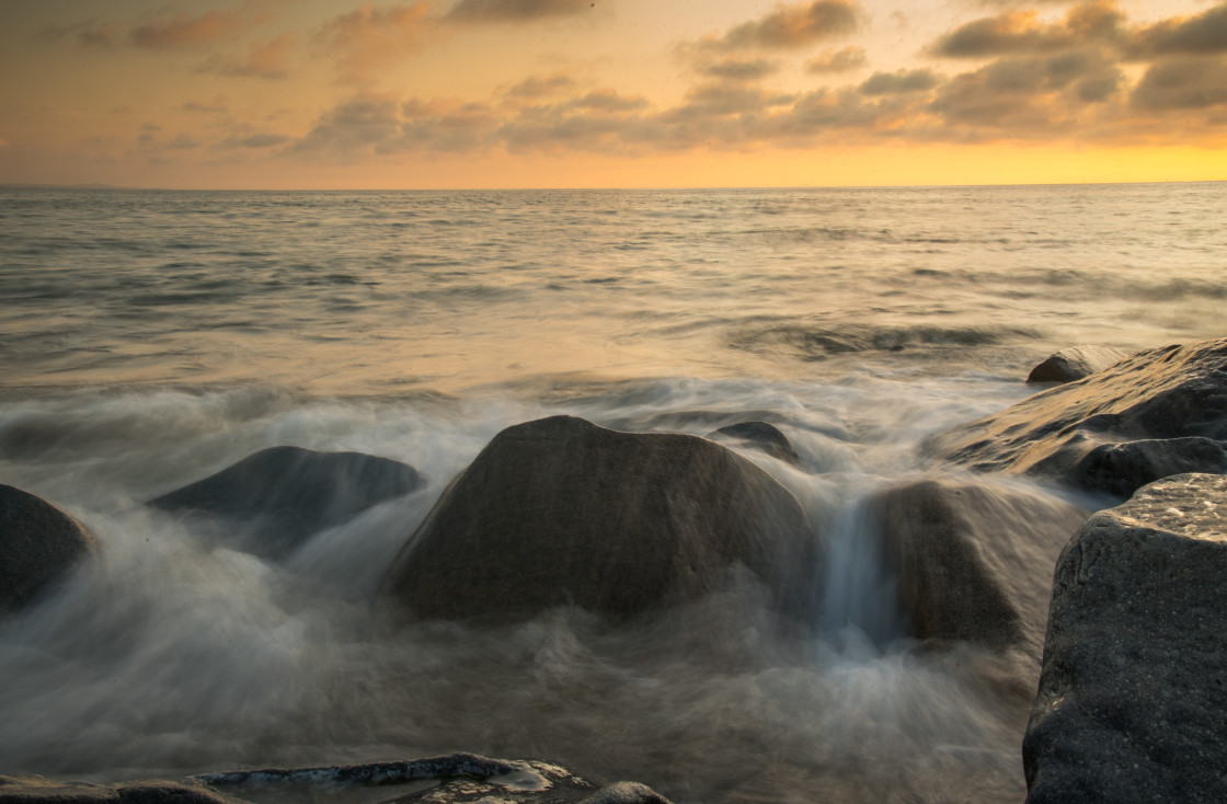 "Sunset sea" stock image