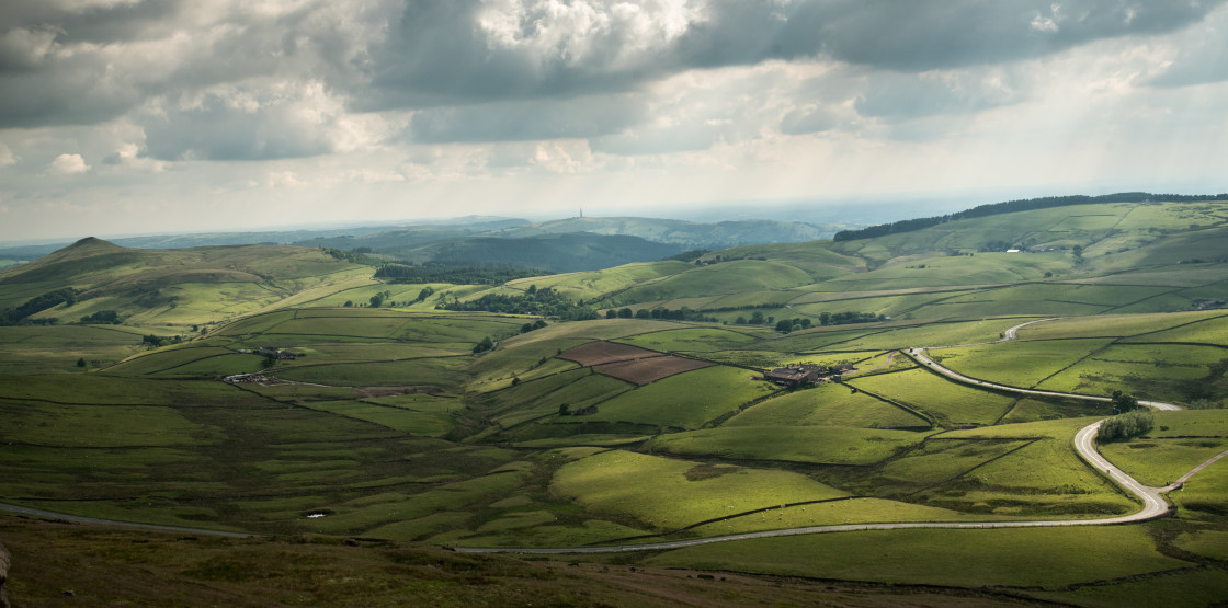 "From Shining Tor summit" stock image