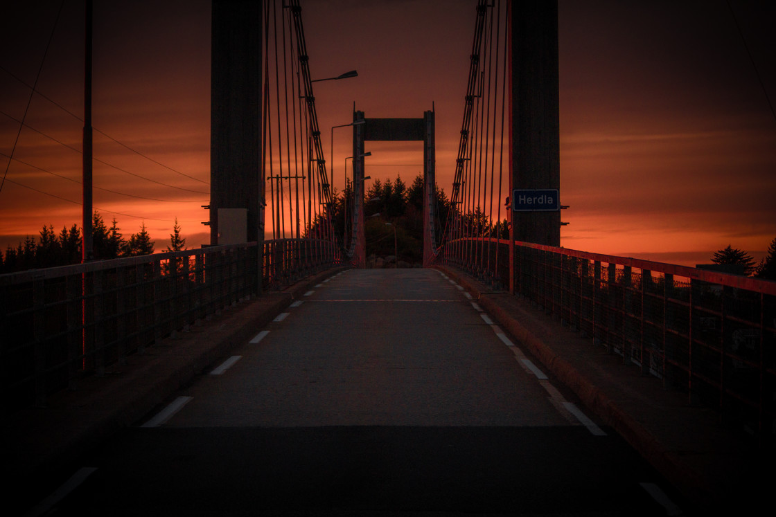 "Herdla bridge" stock image