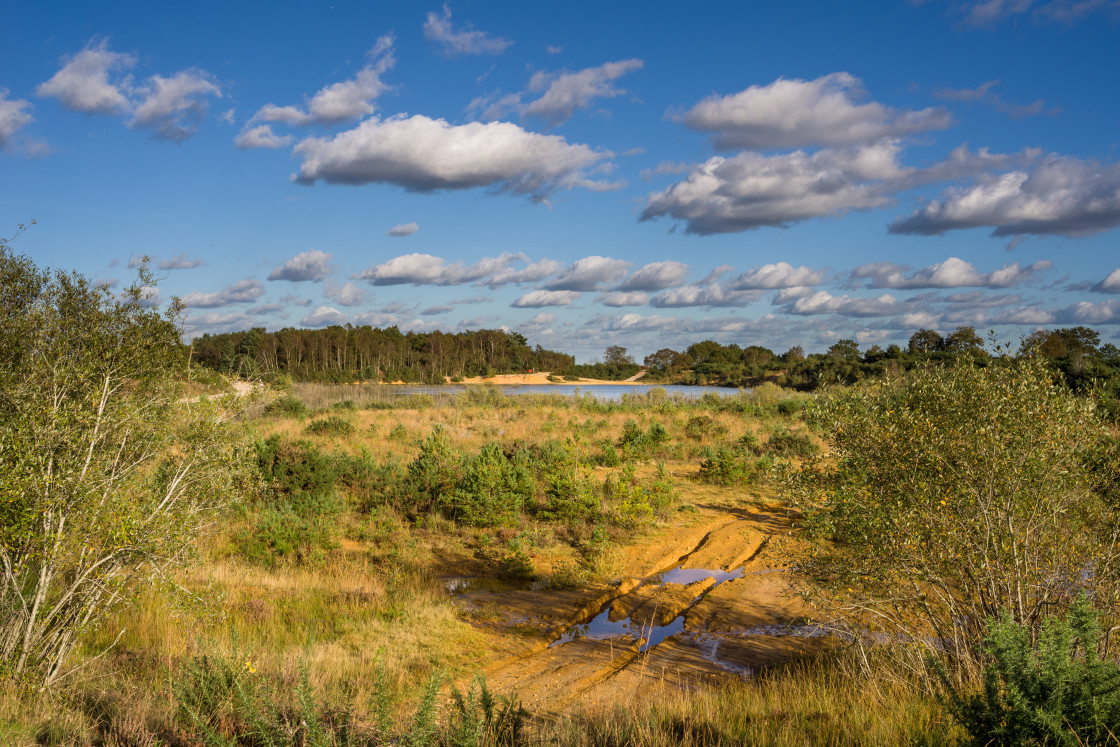 "Gravel Pit Landscape" stock image