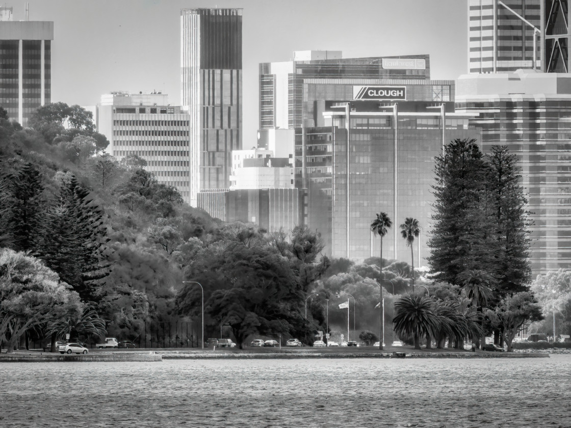 "Perth Cityscape on the Swan" stock image
